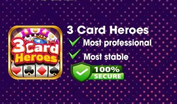 3 card heroes game