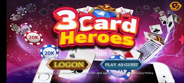 Register on 3card heroes